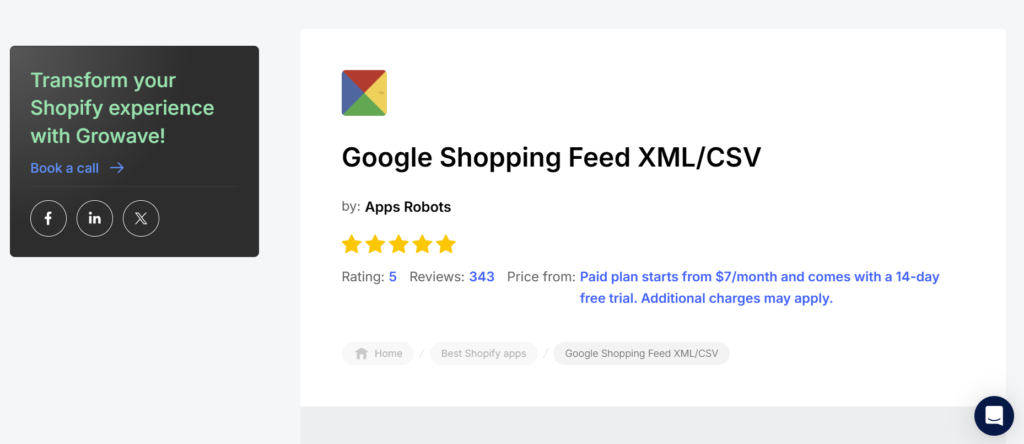 Shopify Product Feed Apps for Google Shopping Ads7