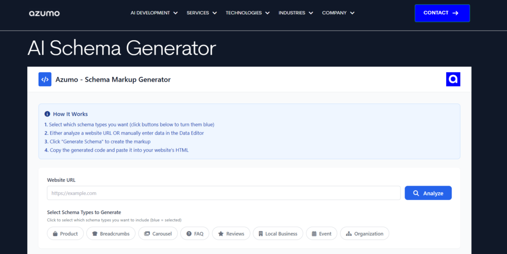 How to Automate Structured Data with AI Schema Markup Generation 1 AI schema markup generation1