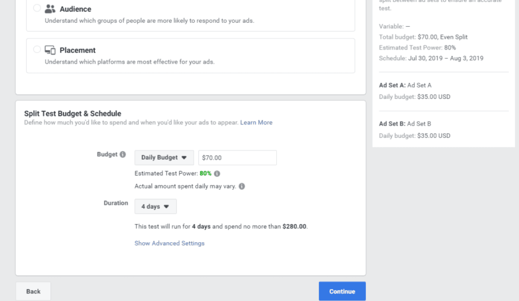 Promote Health Products on Facebook: 8 Tips for Effective Ads 3 AB Testing1