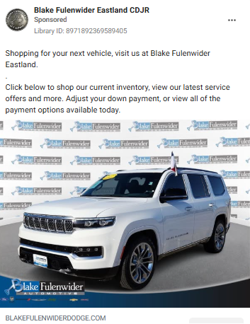 Top 5 Automotive Facebook Ads Examples for Inspiration 4 Automotive4