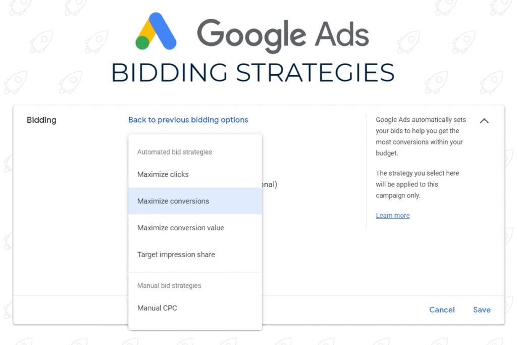 Bidding options