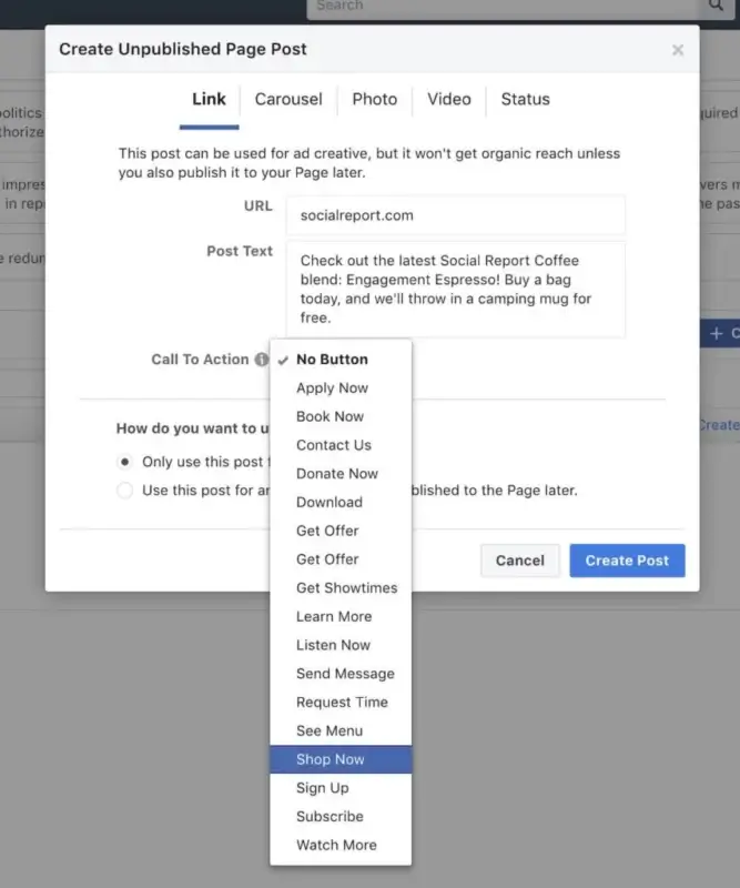 Promote Health Products on Facebook: 8 Tips for Effective Ads 2 Call to Action1