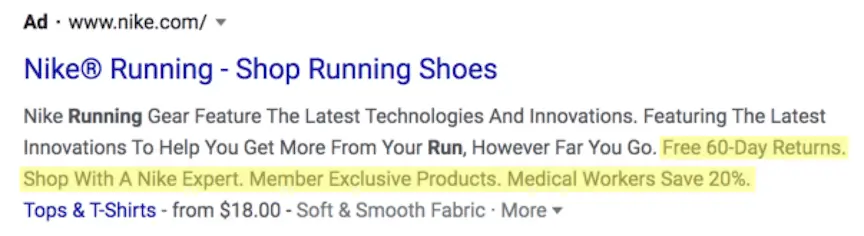 Callout extension examples