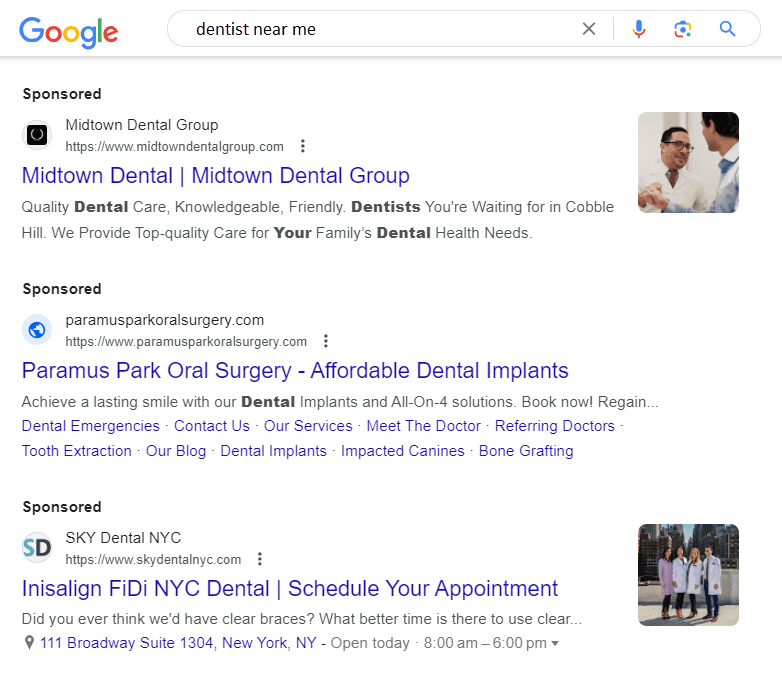 Top 10 Lead Generation Tips For Dentists in New York 7 Dental PPC Ad