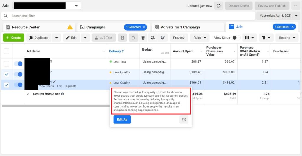 Facebook Ads Are Not Performing Well4