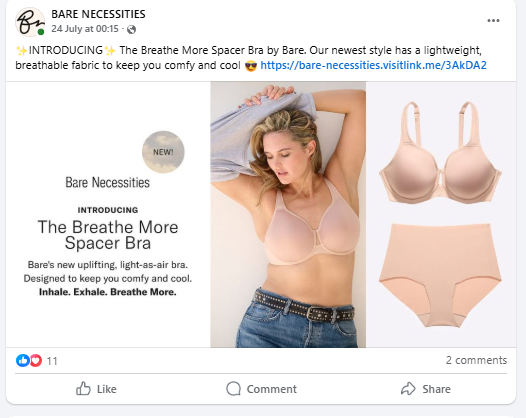 Using Facebook Ads for Lingerie Business: Examples and Tips 10 Facebook Ads for Lingerie Business10