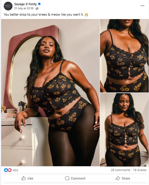 Using Facebook Ads for Lingerie Business: Examples and Tips 3 Facebook Ads for Lingerie Business3