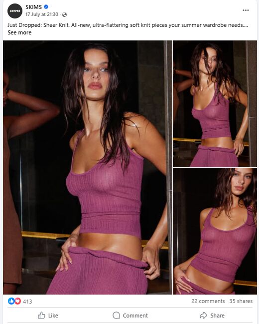 Using Facebook Ads for Lingerie Business: Examples and Tips 4 Facebook Ads for Lingerie Business4