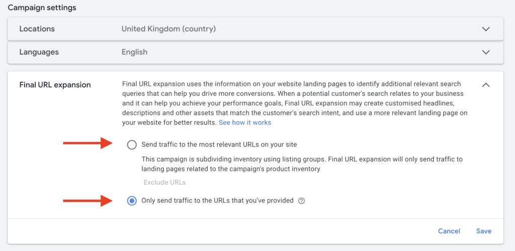 Final URL Expansion