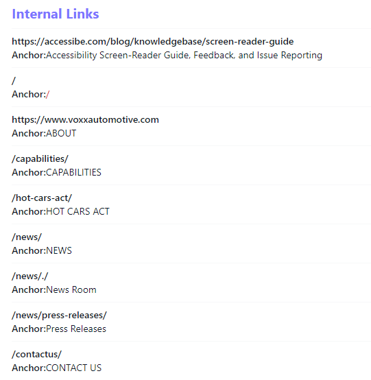 Internal link
