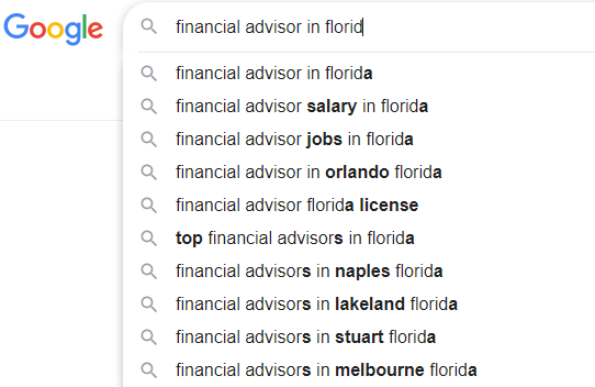 SEO Strategy For Financial Advisors