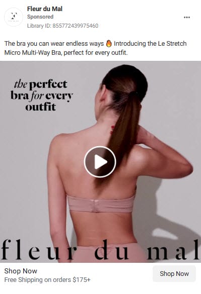 Top 5 Attractive Facebook Ads Examples For Lingerie Business 7 Lingerie Business7