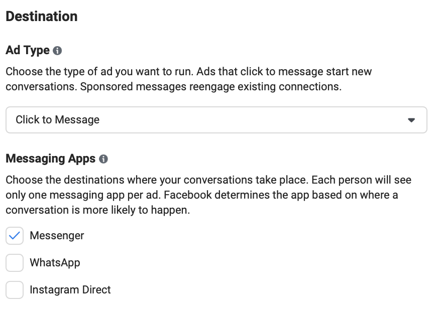 How to Set Up a Facebook Messenger Ads Campaign for Better Conversions 4 Set Up a Facebook Messenger Ads Campaign4