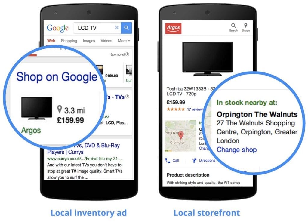 Shopping Ads vs. Local Inventory Ads