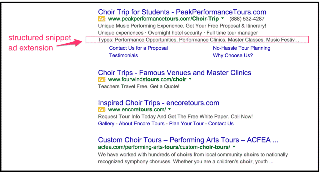 Unlocking the Power of Structured Snippet Extensions 1 Structured Snippet Extension