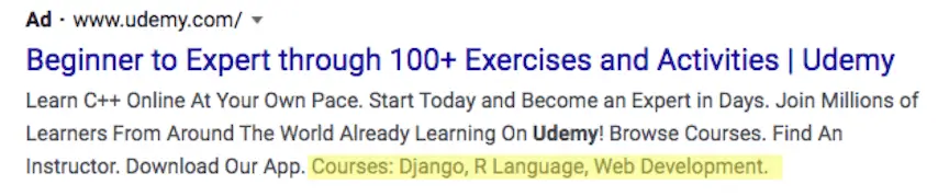 Structured Snippet Extensions Examples2