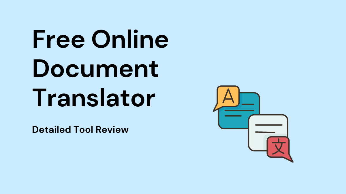 Free Online Document Translator - DocTranslator