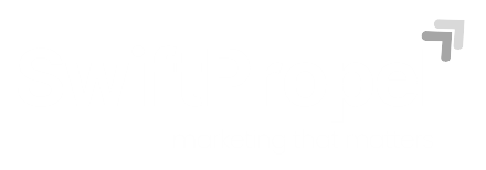 SwiftPropel white logo