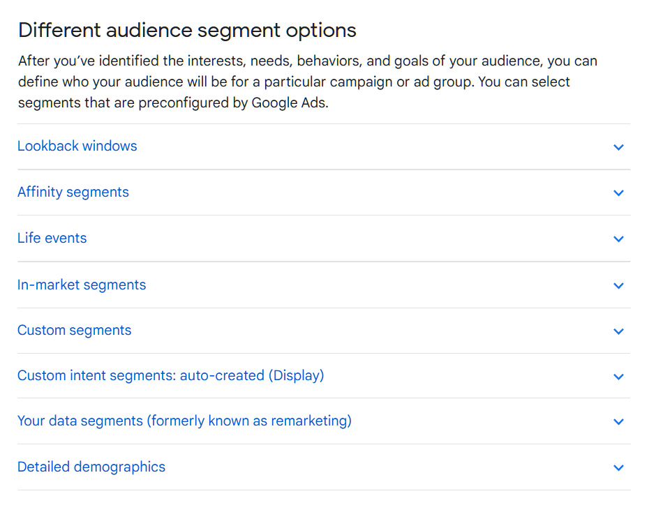 Targeting an audience