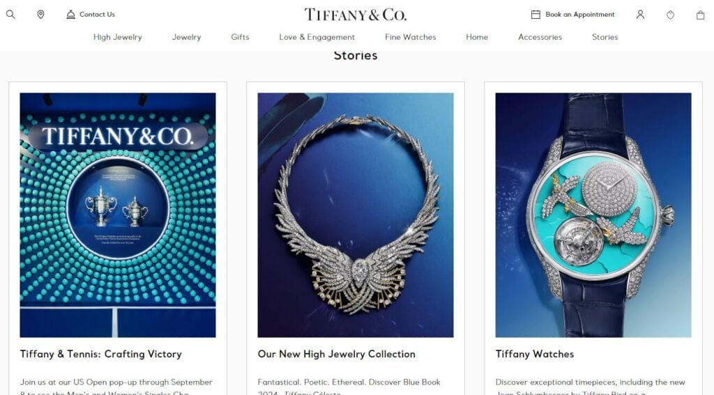 Mastering Social Media Strategies for Jewelers: A Guide 9 Tiffany & Co.