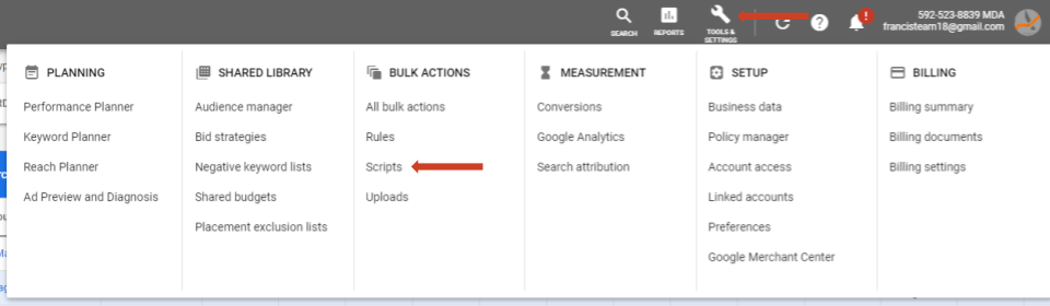 Use bidding scripts