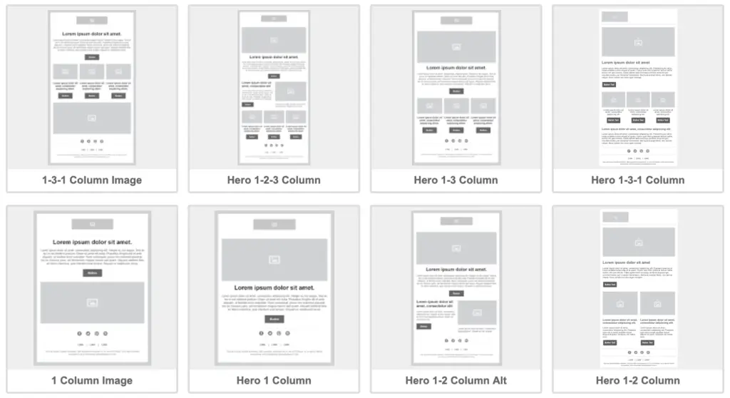 10 Tips to Improve Email Marketing Campaigns and Boost Success 3 design layouts