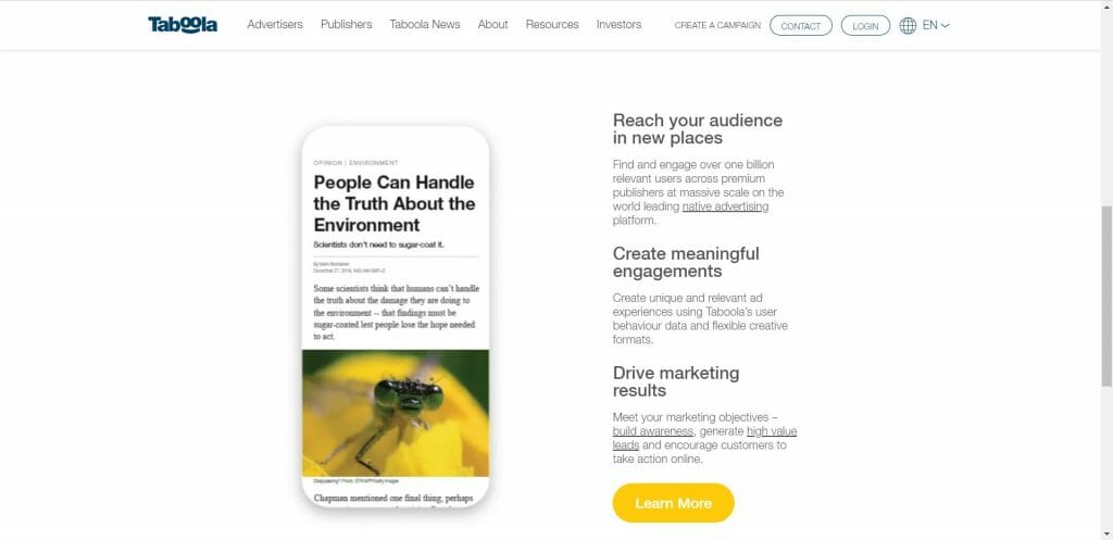 The Newest Way to Reach Customers: Native Advertising 2 taboola