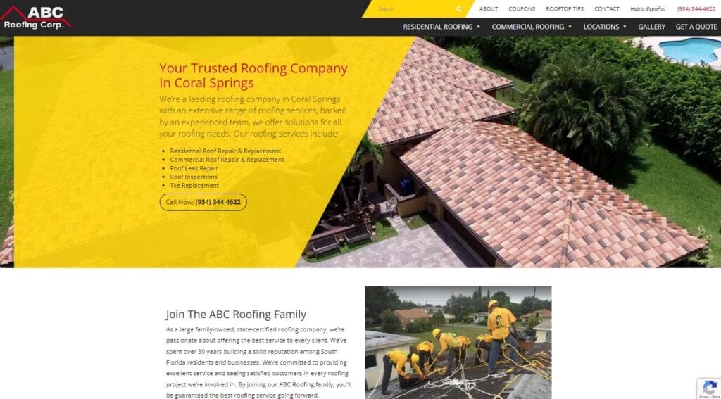 landing page with ad copy
