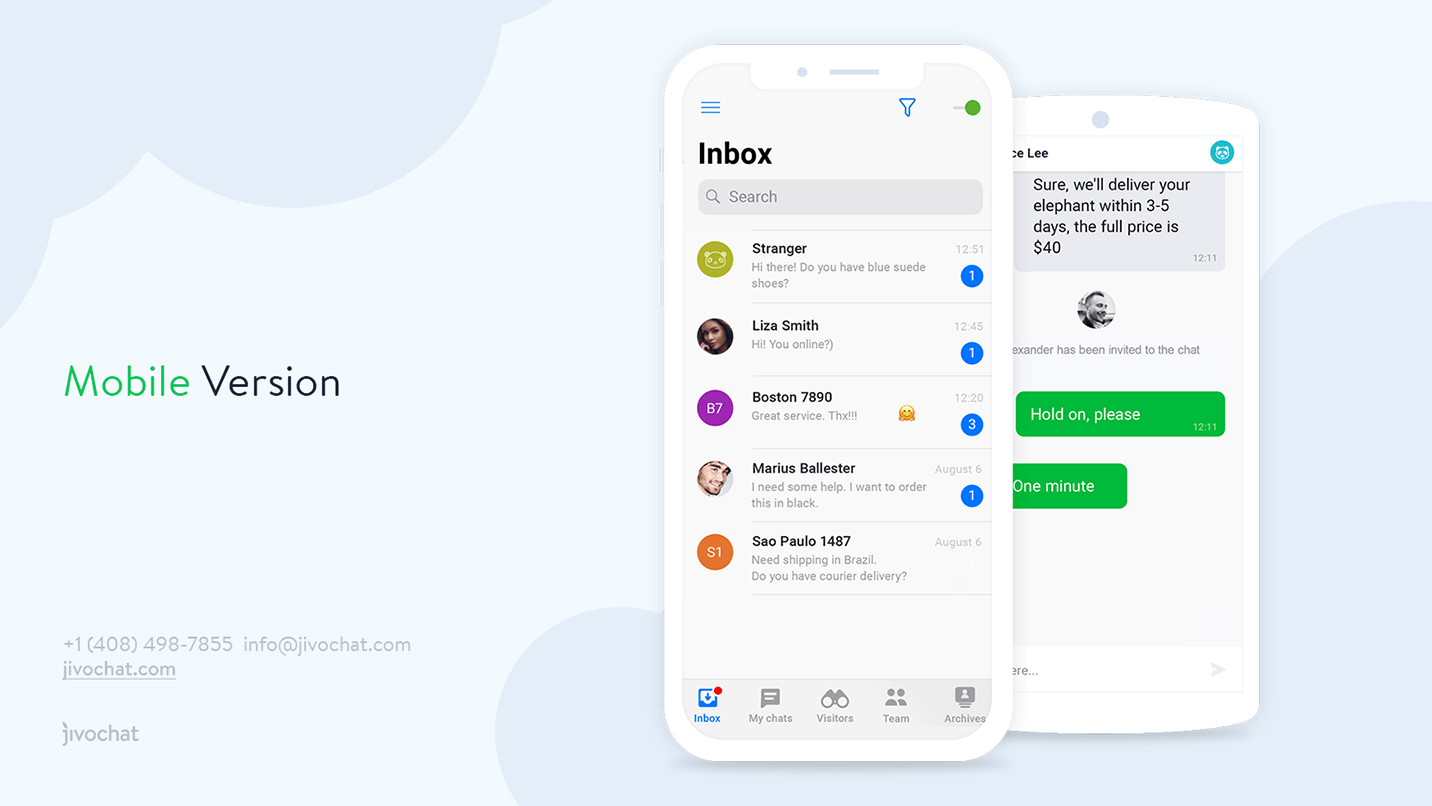 live chat softwares