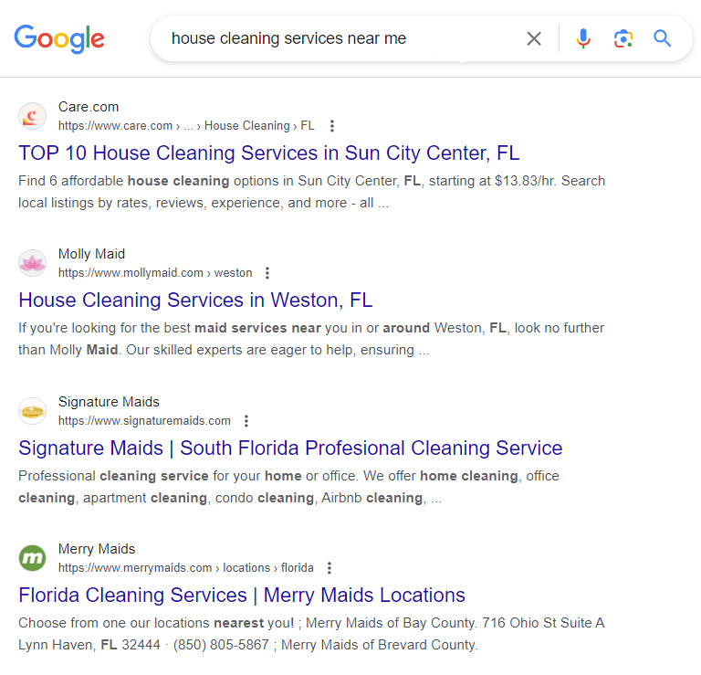 location based SEO content