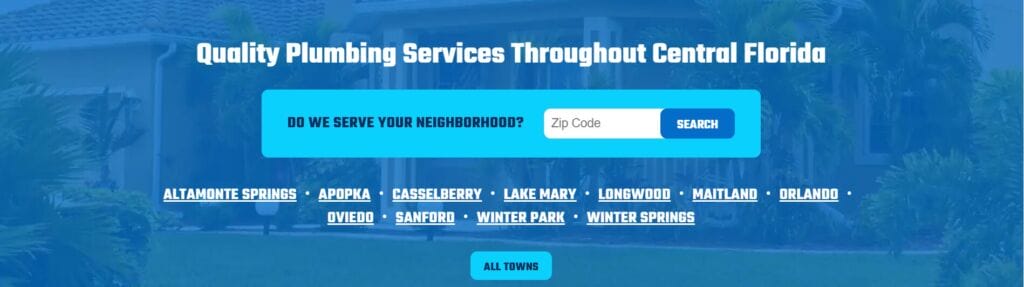 Boosting Your Online Presence with Plumbing SEO Tips 6 places you are currently serving
