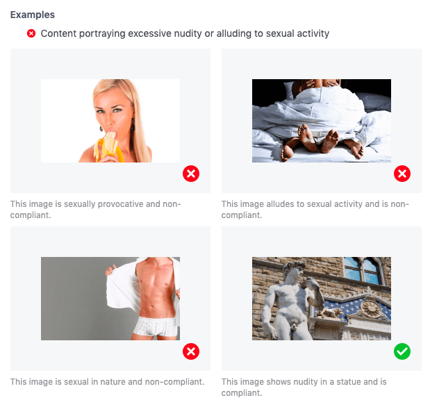 Facebook Ads rejected: 7 Reasons & How to Fix Them for Approval 3 prohibited content