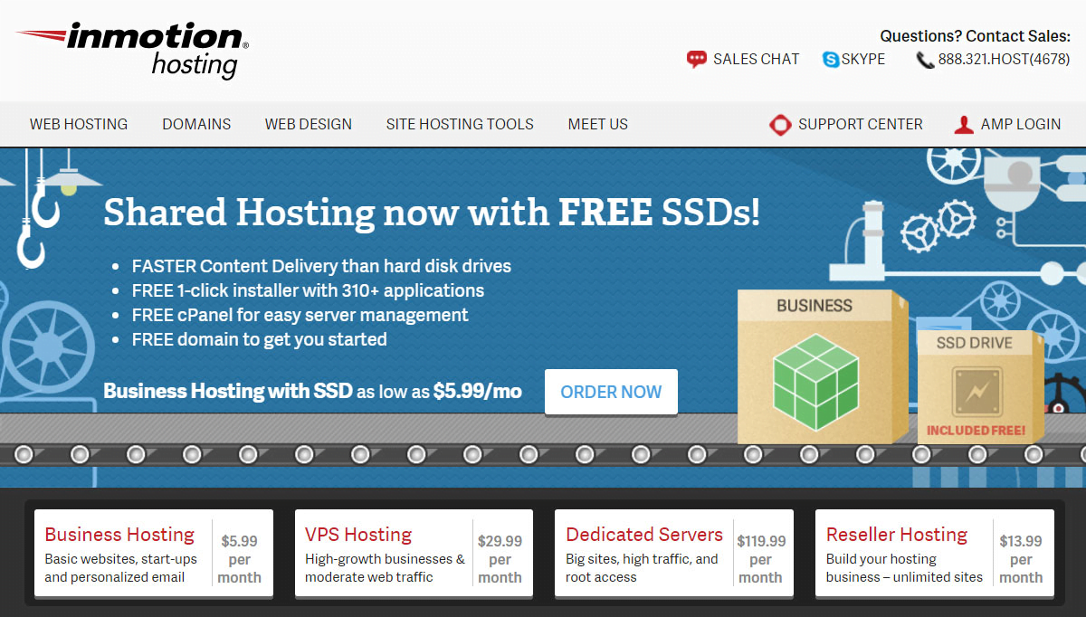 12 Fastest Web Hosting for bloggers In-Depth Review 8 InMotion