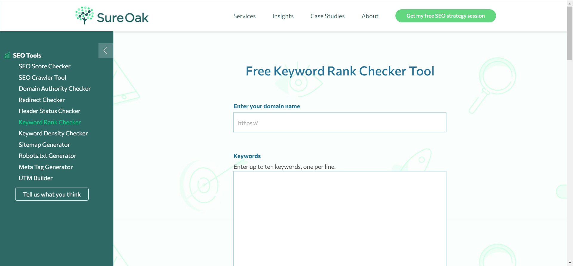 google keyword rank